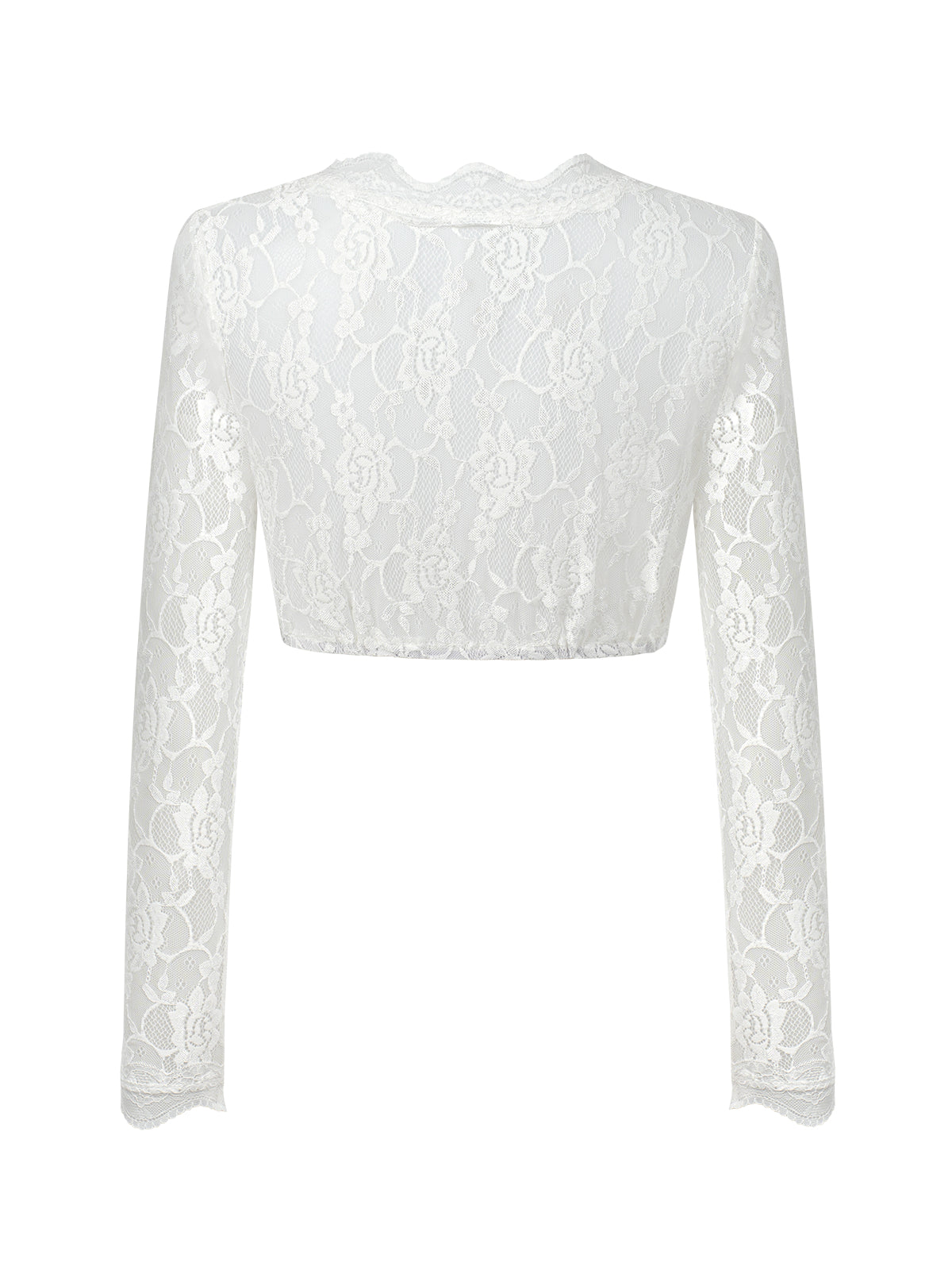 Dirndlbluse Damen Weiß Langarm V-Ausschnitt