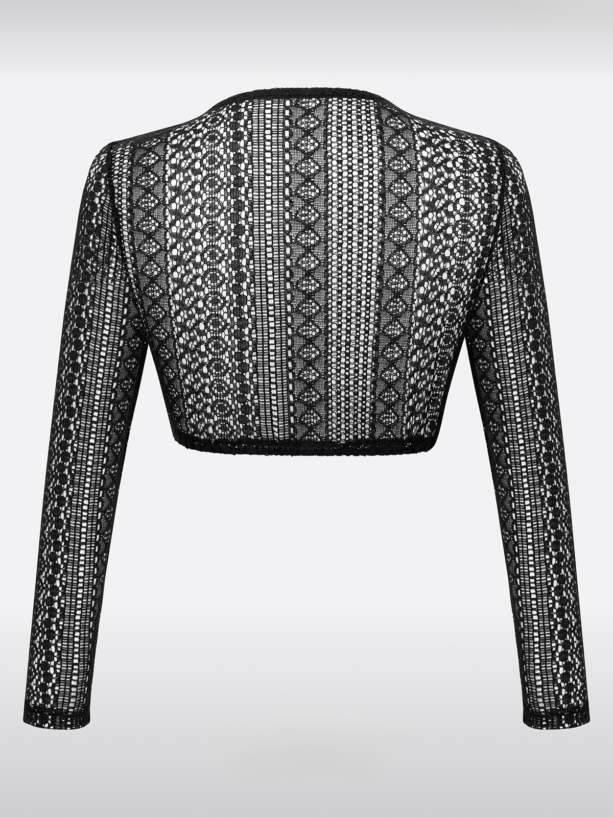 Dirndlbluse Damen Schwarz Langarm V-Ausschnitt