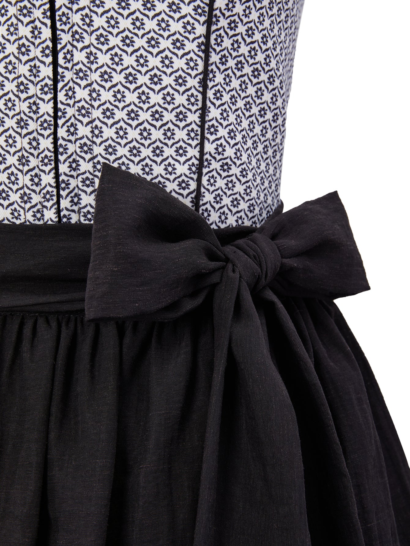 Dirndl Damen Schwarz 60cm Gerader Ausschnitt Kleid