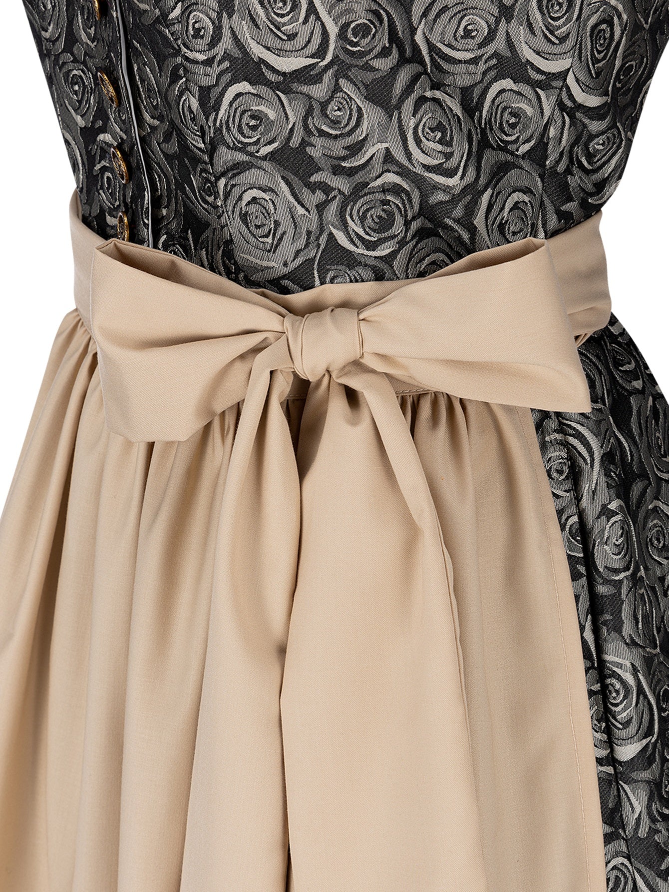 Dirndl Damen Gelb 60cm Gerader Ausschnitt Kleid