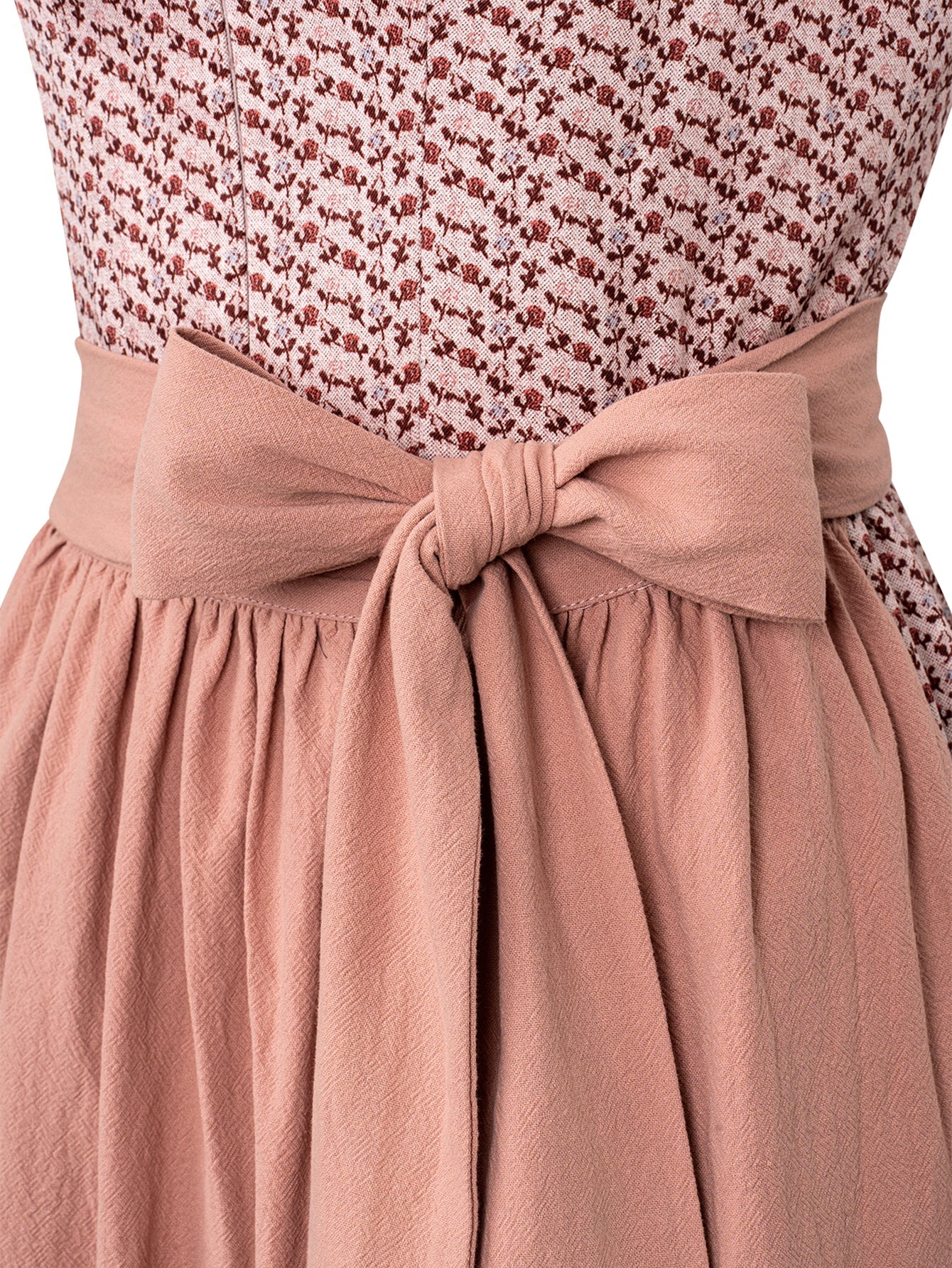 Dirndl Damen Rosa 70cm Herz-Ausschnitt Kleid