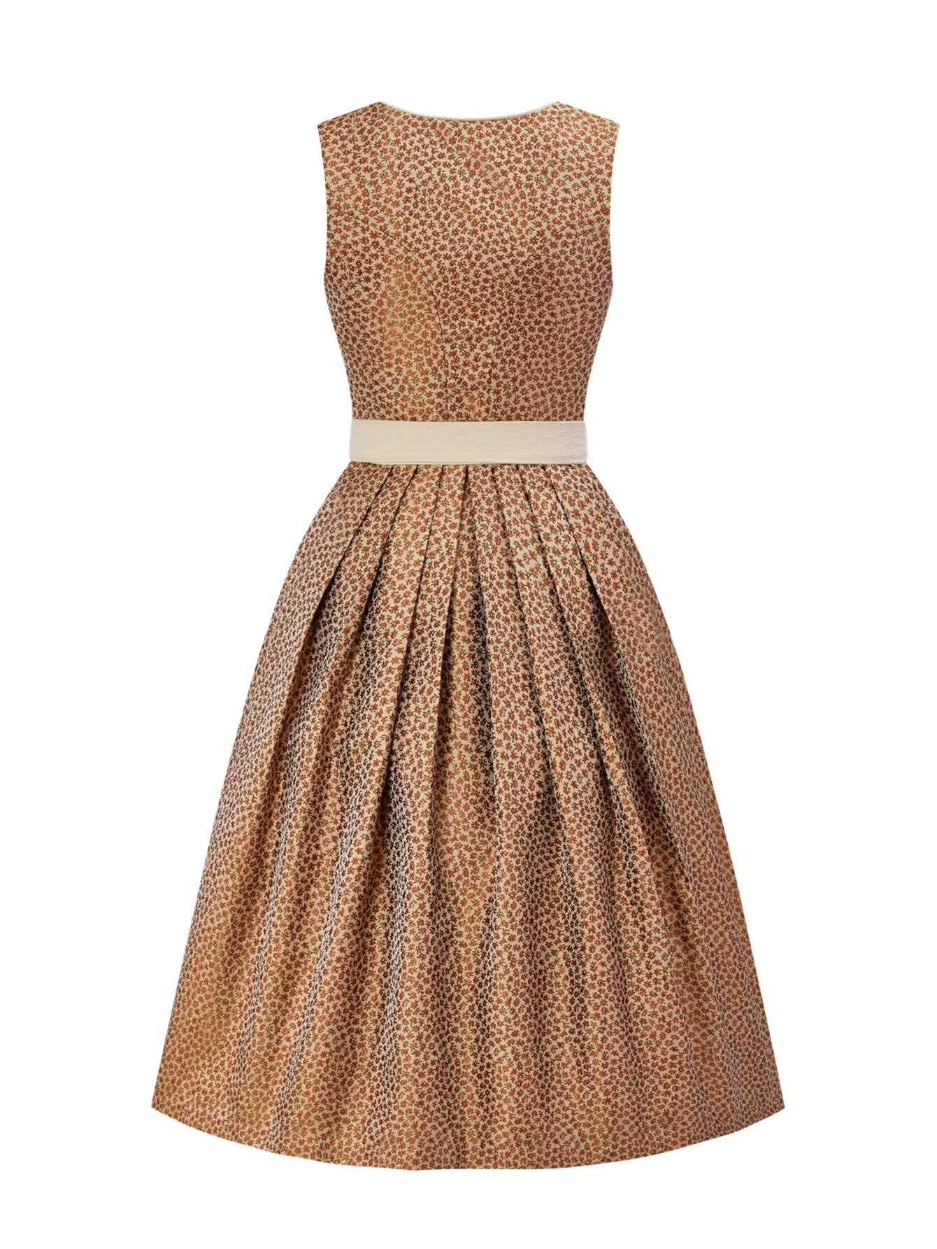 Dirndl Damen Gelb 70cm Herz-Ausschnitt Kleid