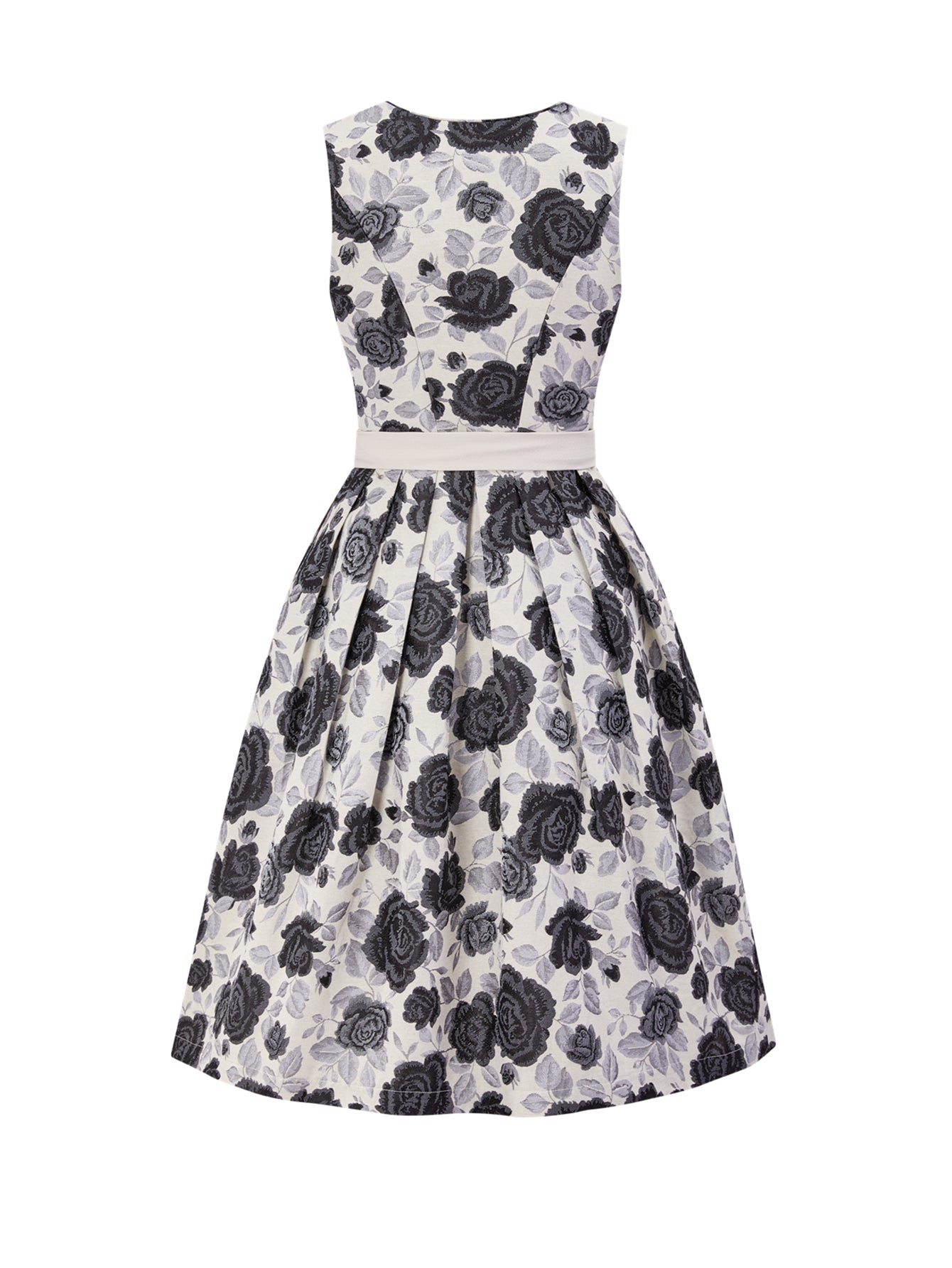 Dirndl Damen Schwarz 60cm Gerader Ausschnitt Kleid