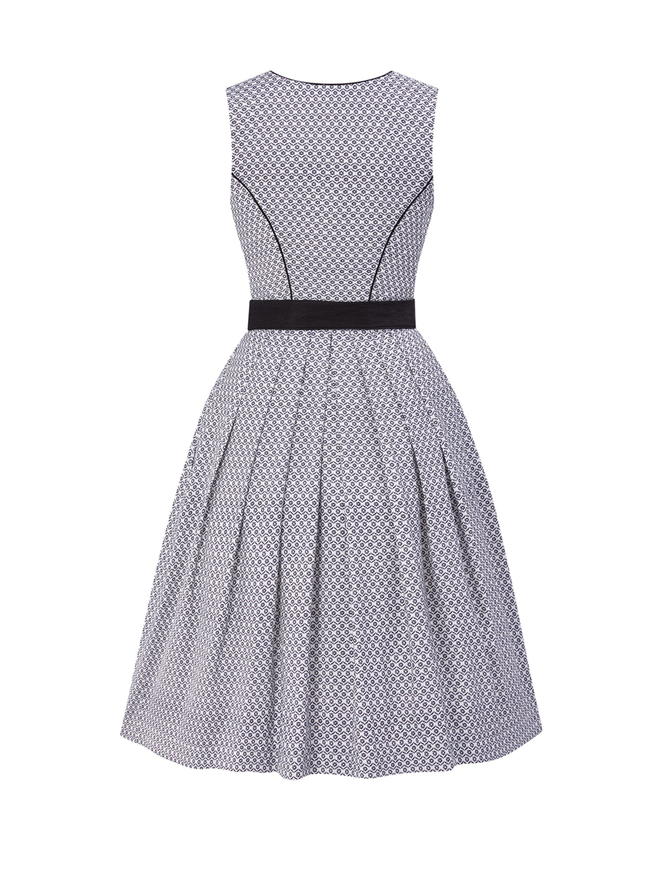 Dirndl Damen Schwarz 60cm Gerader Ausschnitt Kleid