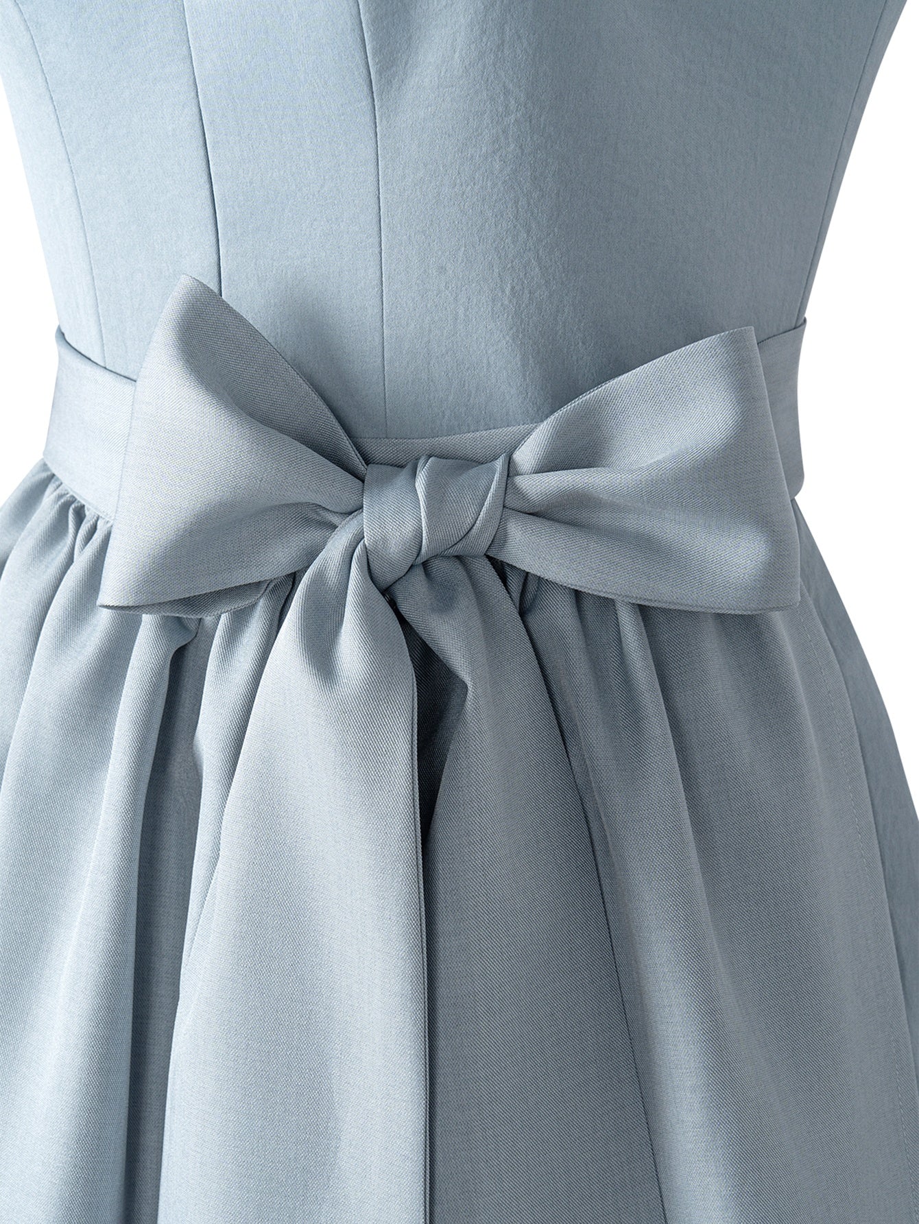 Dirndl Damen Blau 70cm Herz-Ausschnitt Kleid