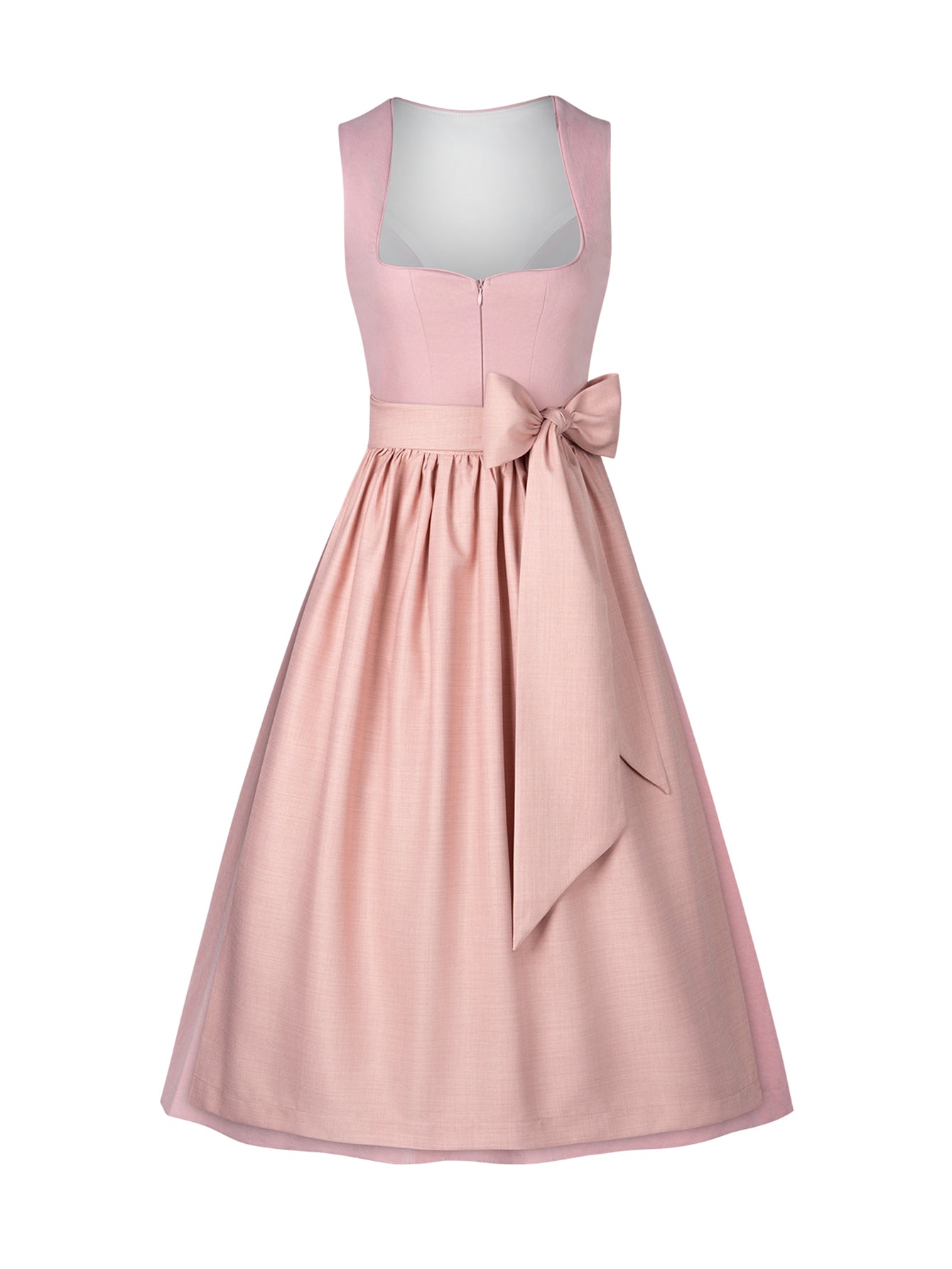 Dirndl Damen Rosa 70cm Herz-Ausschnitt Kleid