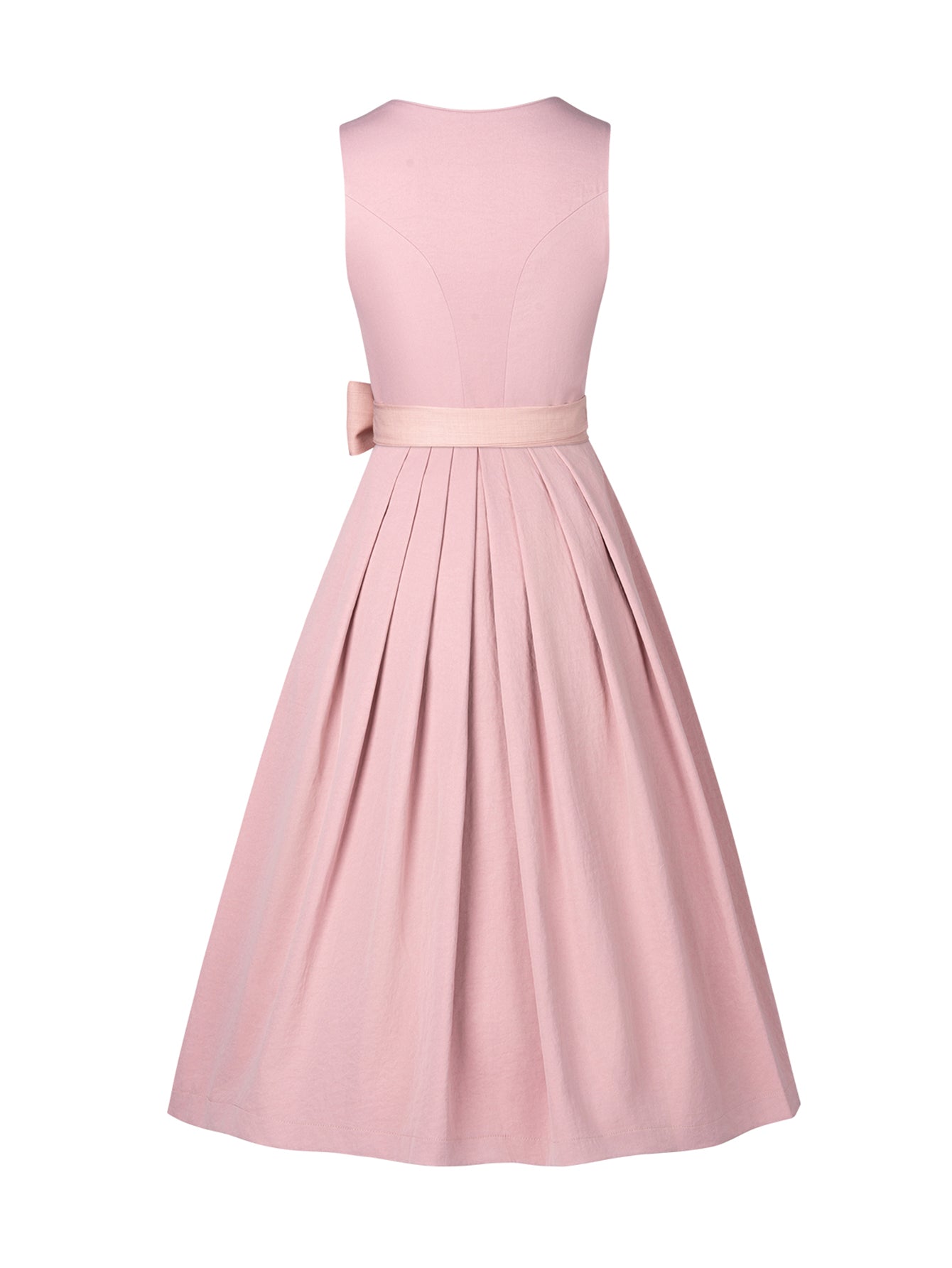 Dirndl Damen Rosa 70cm Herz-Ausschnitt Kleid