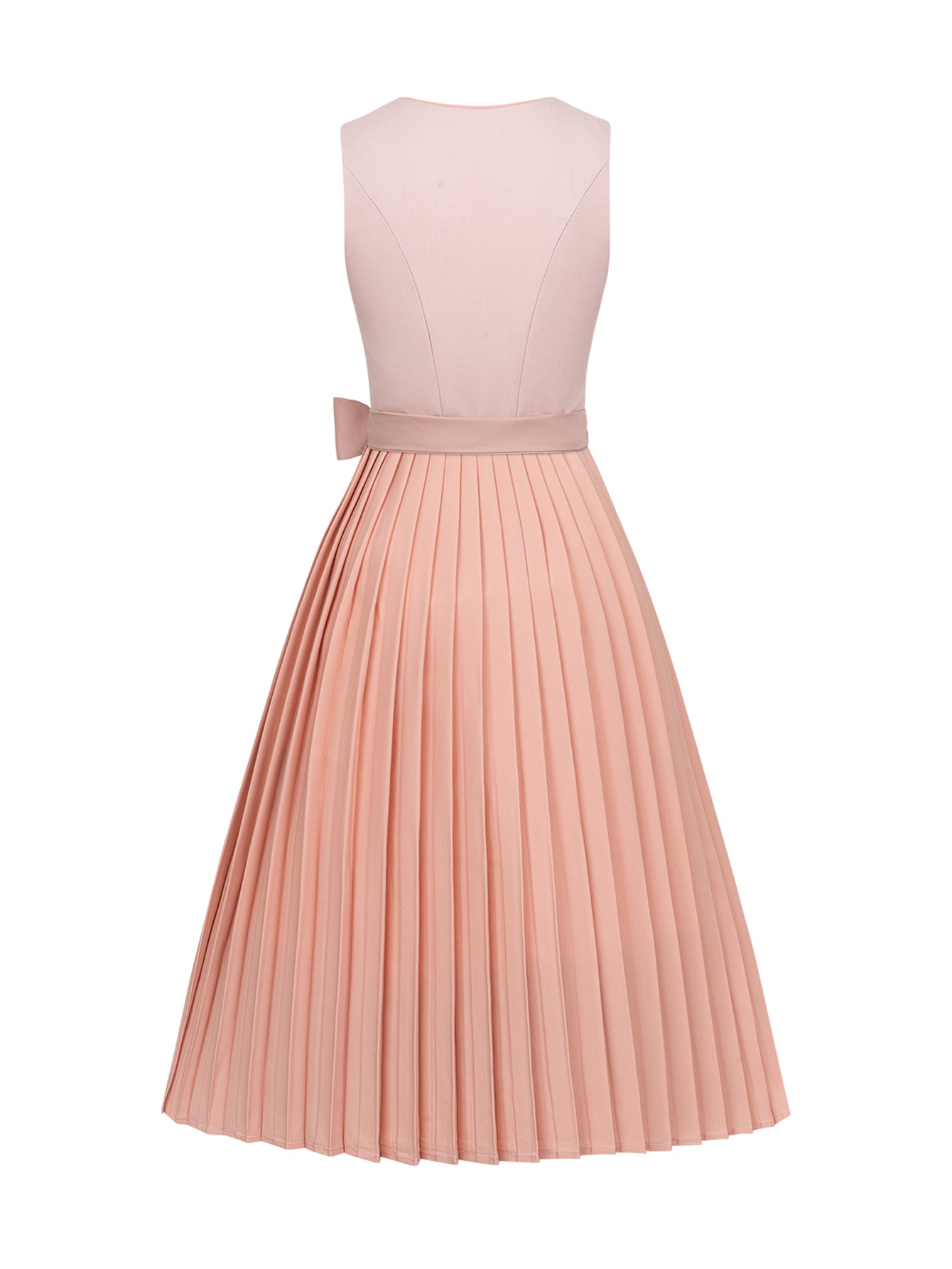 Dirndl Damen Rosa 70cm Gerader Ausschnitt Kleid