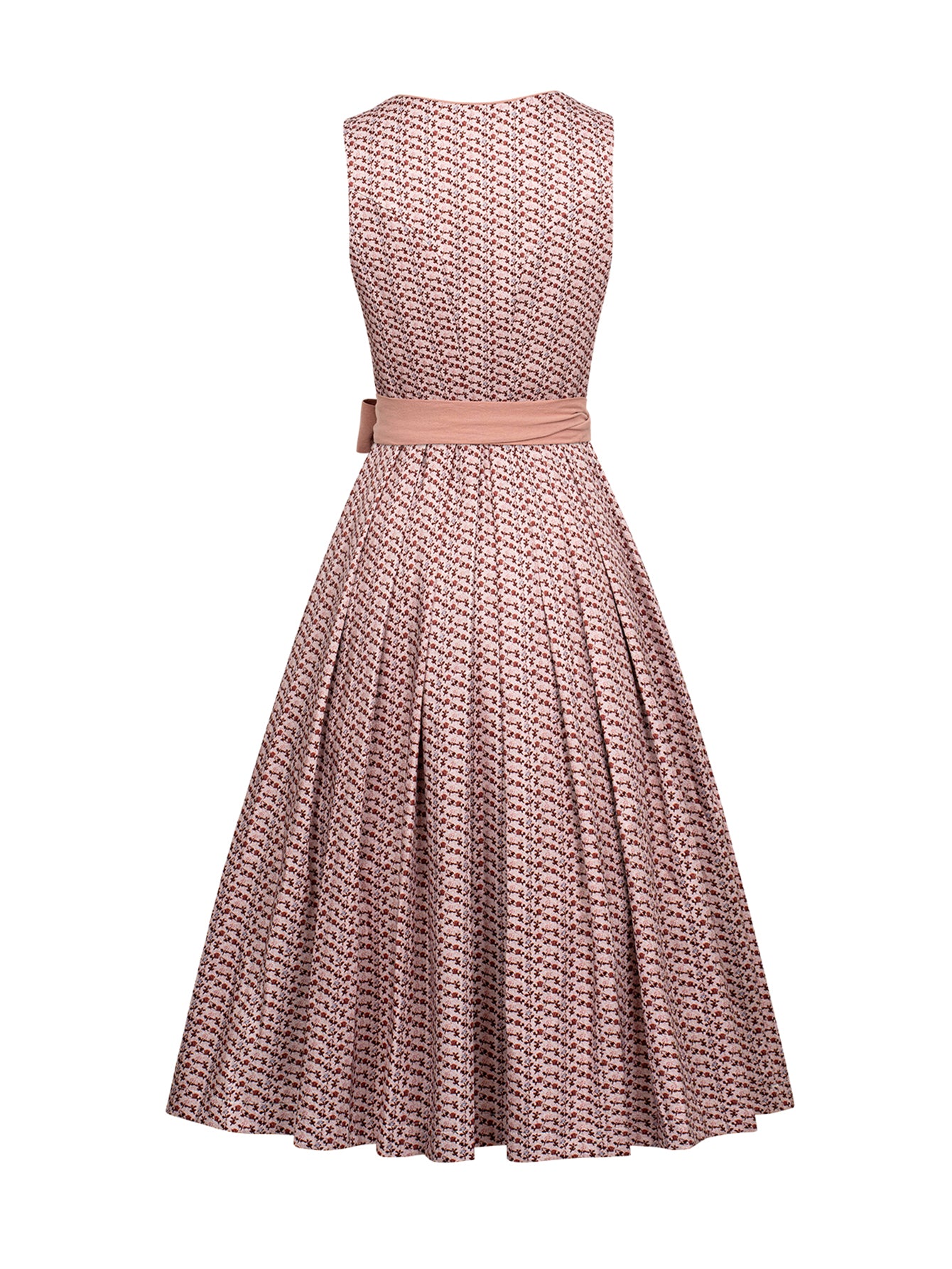 Dirndl Damen Rosa 70cm Herz-Ausschnitt Kleid