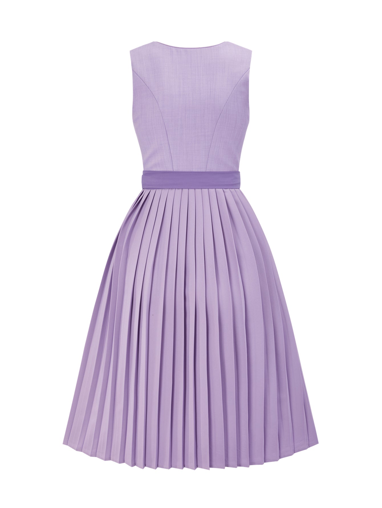 Dirndl Damen Lila 70cm Gerader Ausschnitt Kleid